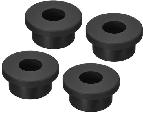 TOP-VIGOR 4 st gummigenomföring 22 mm montering dia rund T-typ silikontätning flexibel hålplugg för kabelrör sladd skydd