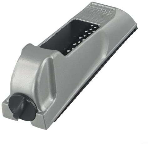 Block Plane Tool Hand Planer Woodworking Metal File Rasp with Stainless Steel Blade Non-Slip Handle Carpentry Hand Tool for Wood Shaping and Smoothing in Metalworking and DIY(A)