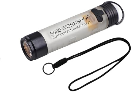 XINYIN Lampes De Poche Multifonctions en Aluminium avec Pince À Chapeau Lumière D'ambiance pour Tente Camping Randonnée Urgences LED Rechargeable par USB