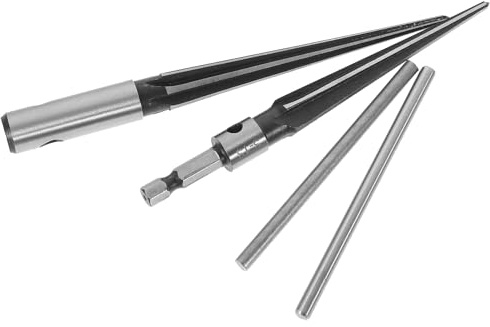FONDOTIN Escariador Cónico Manual para Madera Mango T Acero Estrías para Agrandar y Achaflanar Agujeros Juego de 2 Piezas 3-13 MM Herramienta de Corte para Desbarbar y Color Aleatorio