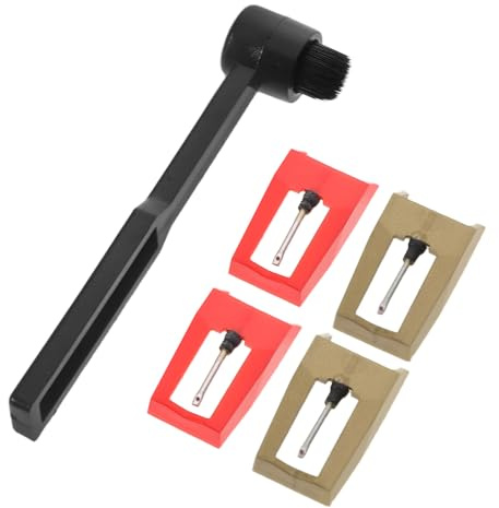 ULDIGI Stylus Kit for Turntable Replacement Needles Cleaner Brush for Vinyl Record Player Phonograph Needle Brush Kit for Record Cleaning