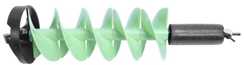 AKLOSIPY Punta da Trapano Galleggiante Premium per Pesca Ghiaccio da 8 Pollici di Diametro, Coclea in Nylon da 28 Pollici con Adattatore Facile Perforazione