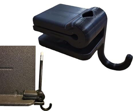 Support d'arc pour pupitre avec pince à crayon, organisateur de crochet d'arc pliable à clipser pour violon alto violoncelle basse accessoire d'orchestre de pratique (#Black)