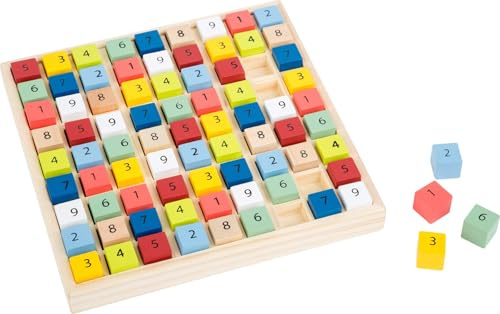 Small Foot Träspel Sudoku Educate, Utvecklar Sifferuppfattning, Pussel, Pedagogiskt Spel, Från 6 År, 11164