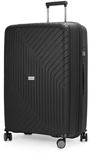 Hauptstadtkoffer Txl - Großer Hartschalen-Koffer, Tsa, 4 Doppel-Rollen, Trolley, Rollkoffer, Reisekoffer, Extra Leicht, , 76 Cm, 120 Liter, Schwarz