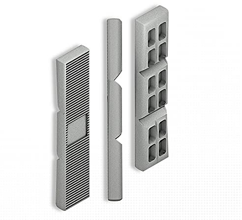 DOJA BARCELONA | Cales de Vitrage 8mm | Grise | 300 Pcs | Blocs d'Écartement en Plastique, Entretoise Polypropylene | Plaques d'Espacement avec Points de Rupture pour Rangement, Équilibrage...