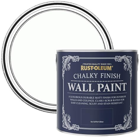 Rust-Oleum White Matt Emulsion Wall Paint - Chalk White 2.5L