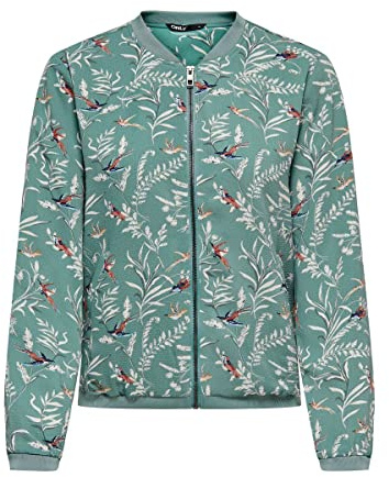 ONLY Veste Bomber pour femme, Vert chinois., 36