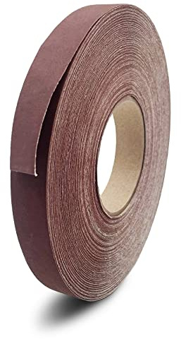 Rollo de papel de lija de grano 320, rollo continuo de 1 pulgada x 55 yardas de largo, abrasivos de grano 320, bloques de lijado a mano (grano 320)