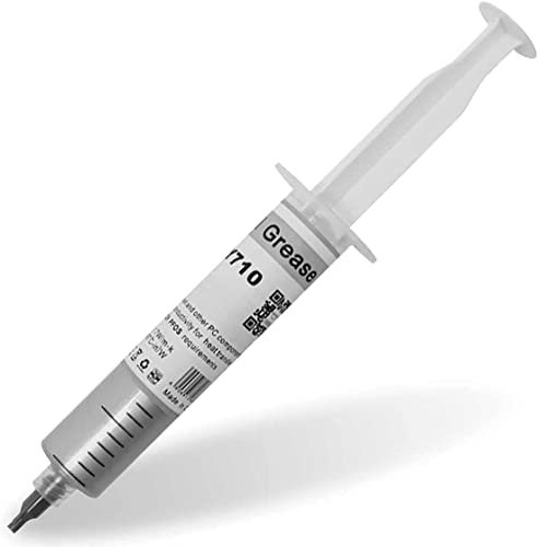Pâte Thermique HY710-20g Argent > 3.17W/m-K - Pâte Thermique de Performance Premium pour Interface Thermique à Base de Carbone, Composé Thermique pour Refroidisseur d'UC, Dissipateur Thermique