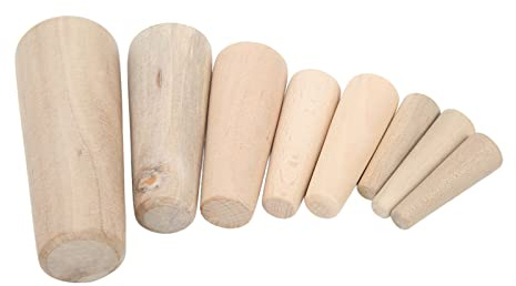 Konische Holzstopfen, 10 Stück, Verjüngt durch den Rumpf, Notfall-Weichholzstopfen, Ablassstopfen für Boote, Yachten
