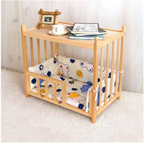 EHEIN Möbel Katzenbett Haustierbett, Freistehendes Katzenbett aus Holz for den Innenbereich, Katzensofa Haustierbedarf (Color : Style6, Size : M)