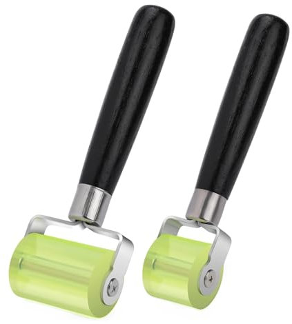 2 Stück Andrückroller, Handdruck Roller, Silikon Roller, für Kantenumleimer und zum Verschweißen von PVC-Planen