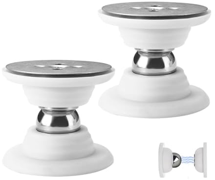 Wzhtuzi Magnetischer Türstopper, 2 Stück RV Magnet Türhalter Außen Keine Notwendigkeit Bohrer mit Starkem Kleber und Schrauben RV-Türstopper Halterung für Wohnmobil, Anhänger, Bootsfächer, Fracht Weiß