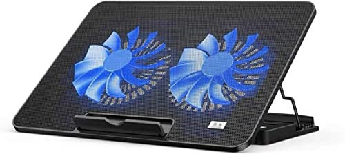 Base Refrigeradora Portatil Almohadilla De Enfriamiento Para Computadora Portátil Con 2 Ventiladores A 1400 RPM Alfombrilla De Enfriamiento Para Computadora Portátil Gaming 2 USB Ventilador Para Porta