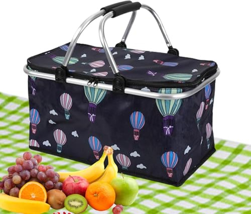 Grand Panier de Pique-Nique - 30 l - Panier de Pique-Nique Pliable
