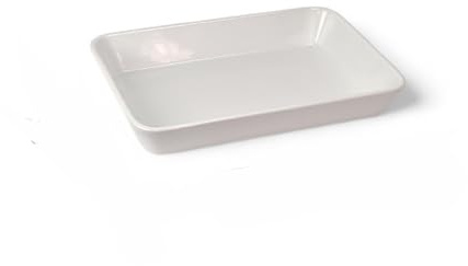 Teglia in Ceramica da Forno Rettangolare 24 x 35 cm – Pirofila Antiaderente per Cottura e Servizio, Resistente ad Alte Temperature, per Lasagne, Verdure e Dolci – SinergiaFD