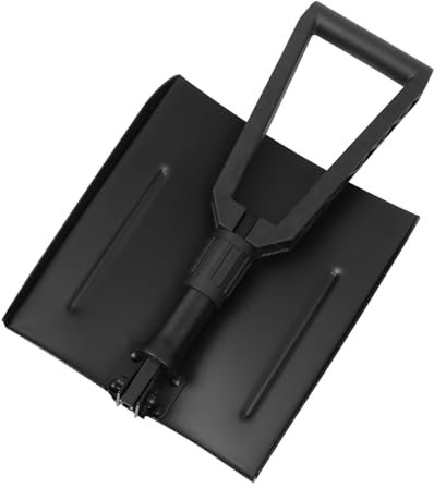 Mipcase 1pezzi Pala Pieghevole Quadrata per Neve Pala da Campeggio all Aperto Resistente Leggera e Pratica per Escursionismo Giardinaggio e Altre attività