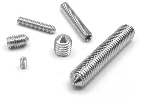 Gewindestift/Madenschraube mit Spitze - DIN 914 - Edelstahl V2A / A2 (M6 x 20, 10 Stück)