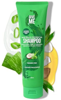 Give Me Cosmetics Shampoo, Sulphate & Silicone-Free, Aloe Vera & Coconut Oil, Lightweight, Moisture-Locking Formula, Paraben-free