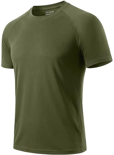 Cimic Löpar-t-shirt för män, avslappnade tröjor för träning, enkla gymtröjor, med fuktavvisande material, aktiva sportiga kortärmade t-shirts, 5-/3-pack