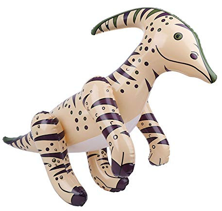 Hztyyier Children's Pool Party Inflatable Dinosaur Toys, Simulation Dinosaur Model for Imagination, PVC Material Inflatable to Improve the Ability to Think (Jielong stands on two feet (the