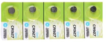 Lot de 5/10 piles bouton CR927 au lithium 3 V pour appareils à faible puissance tels que les télécommandes et les montres CR927