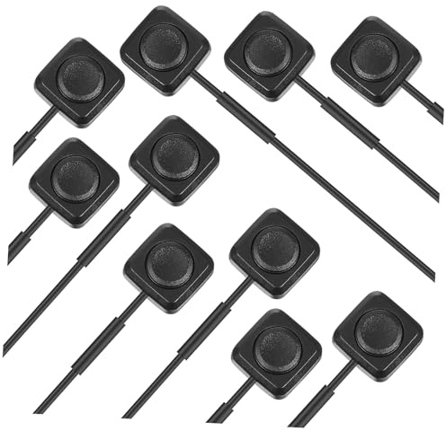 Operitacx 10 pièces Interrupteur Poussoir Voiture Compact Commutateur Bascule Mini Bouton Électrique Résistant pour Tableau de Bord Installation Facile Remplacement Automobile