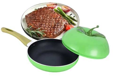 Cacerola Con Tapa - Olla Para Cocción Lenta De Verduras Y Frutas | Para Guisar Con Tapa - Para Cocina, Estufa De Inducción, Cocinar, Hervir A Fuego Lento, Freír, Espaguetis, Sopa