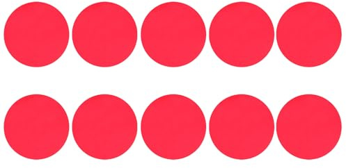 Filtro Gel Rosso 10 Pezzi in Pet per Correzione Luce | Pellicola Trasparente Colorata, Uso per Palco e Soggiorno, Set Pratico per Tonalità Calda
