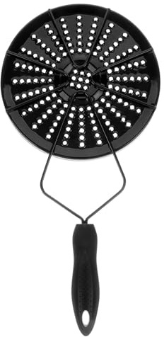 GALPADA Plaque D'adaptation pour Induction en Émail Noir Poignée Résistante la Chaleur, Diffuseur de Chaleur Performant pour Cuisinière à Induction et Cuisson Domestique