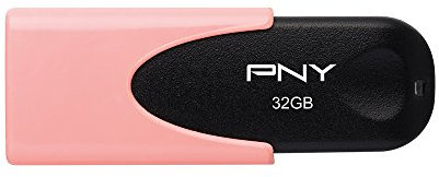 PNY Attache 32 GB 4 USB 2.0 Flash Drive - Coral