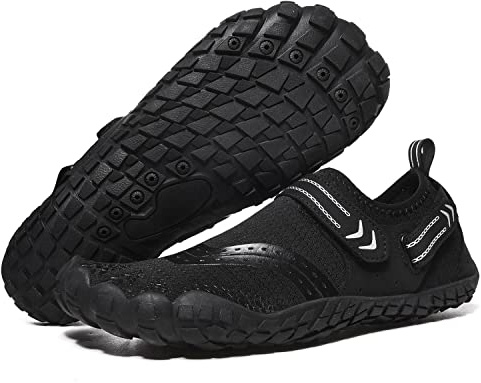 Rock, surfing skor, dykning, strand, löpning, snorkling, skor, barfotskor, hemtofflor, yogaskor för män och kvinnor, neopren svampsulor, 203 Svart, 39 EU