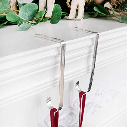 Molinter Weihnachtsstrumpf Halterung Kamin Haken Nikolausstrumpf Nikolausstiefel Halter Haken (4 Stück)