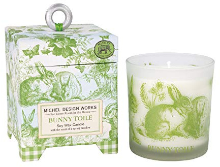 Michel Design Works Bunny Toile Duftkerze im Glas