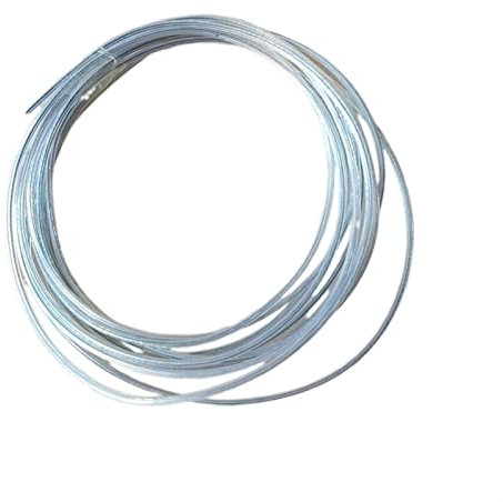 JUSTWEIXING Cavo Elettrico Trasparente 2 * 0,14 mm Cavo Elettrico con Corda di Acciaio da Supporto da 0,6 mm for lampade di Illuminazione Filo Elettrico Cavi (Color : Transparent, Length : 10m)