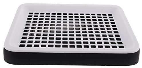 ULTECHNOVO Zwerg Kaninchen Großer Katzentoilette: Meerschweinchen- Training Pan Cage Accessoires Toilettenschale für Ratten Hamster Frettchen Schwarz