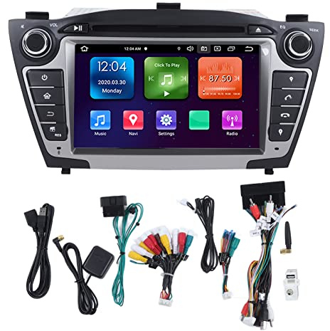 Radio-GPS-Navigation für Auto, Digital Media Receiver Doppel-Din, 7 Car Navigator 2din Multimedia DVD CD Player Quad für Android 11 Ersatz für Ix35 2009-2013