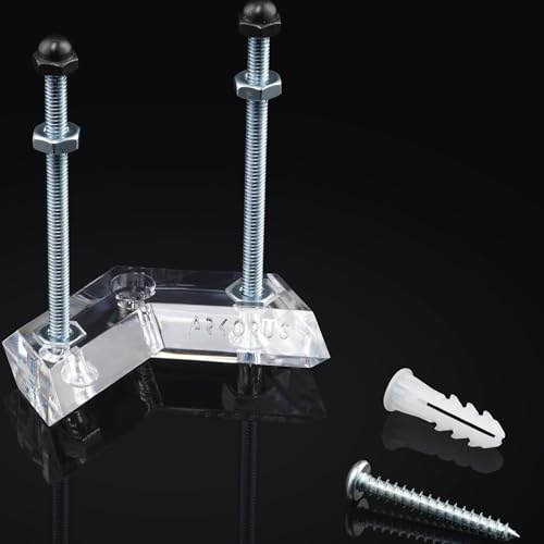 Skateboard Wall Mount - Premium Clear Skateboard Hanger, Vertical Skateboard Deck Display & Storage, Durable Acrylic Floating Rack to Securely Hold and Store Your Skate Decks and Longboards by Arkorus