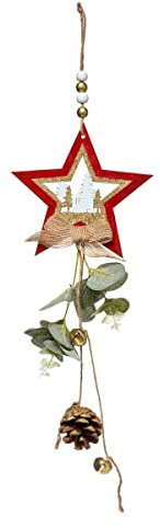 FEERIC LIGHTS & CHRISTMAS - Weihnachten Thema Lange hölzerne Blatt apfelbaum 2 sortiment - RED