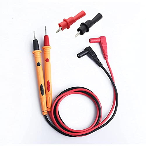 1 Pair Multimeter Test Leads 1M, CAT III 1000V / 10A | Silicone Test Leads with Crocodile Clips