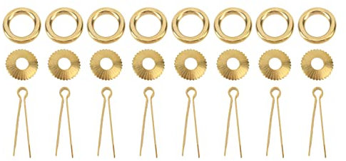 Qukaim Messing-Ringe zum Ziehen, 2 cm, antikes Messing, für Schrank, Schublade, Knauf, Vintage-Möbelbeschläge, 8 Stück