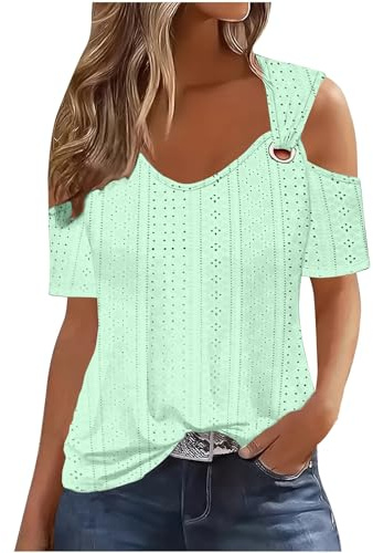 Regalo Original Polos Cuello Alto Mujer Verano Mujer Vestidos Americana Mujer Casual Blusa Blanca Mujer Manga Corta Camiseta Azul Electrico Mujer Camisa Elegante Mujer Camiseta lencera Rebajas