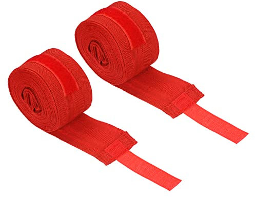 Boxbandage, Boxhandbandagen, Boxhandbandagen, Elastische Kampfsport-Faustbandagen for Thai(Color:Red)