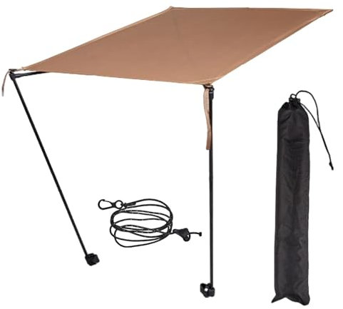 Strandschirme für Sand, strapazierfähig, windbar, tragbar, einziehbare Terrassenmarkise - Strandschirme, einziehbare Markise - Strandzubehör, leichte Terrassenmarkisen für Outdoor-Abenteuer, Camping,