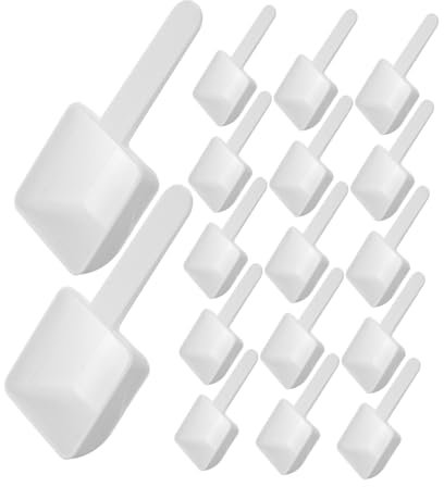Cabilock 20pièces Cuillères à Mesurer Cuillères Réutilisables Pour Poudre à Lessive Accessoires De Cuisine Pratiques Pour Mesurer Les Ingrédients Poudre