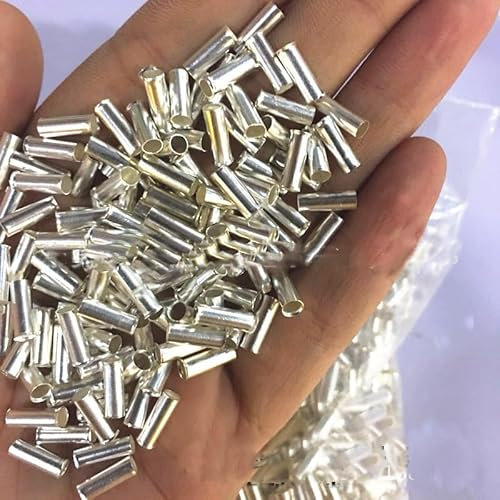 REIUAFWYGV 500PCS Non-Insulated Butt Wire Connector Ferrules Electrical Cable Terminal Copper Tinned Crimp Terminal 0.5-6mm2(500PCS 2.5mm2)