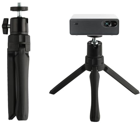 Juego de 2 soportes para proyector, mini trípode para proyector, soporte para proyector con tornillos de 1/4'' y cabezales esféricos, mini trípode para proyector, soporte de mesa para cámara, teléfono
