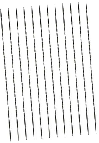 FIXOSHEE Lames de Scie à Chantourner en Acier 45 U Spirale 12 Pièces, Haute Résistance, Accessoires pour Bricolage et Modélisme, Usage Manuel, Lot Complet