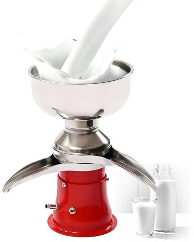 Separatore di panna da latte elettrico in acciaio inossidabile,separatore centrifugo di panna,contenitore con capacità 5L/7L,converte il latte intero in panna e scremato per formaggio al burro 50L/H